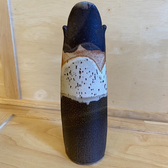 Vintage Robert Parrott Mid-Century Modern Signed Studio Art Pottery Ceramic Vase - Picture 5 of 11